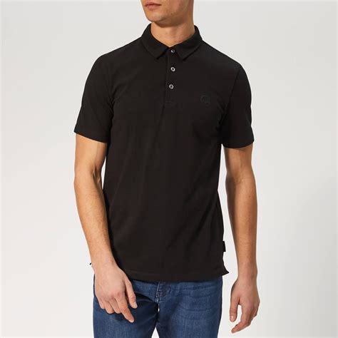 armani exchange black polo shirt.